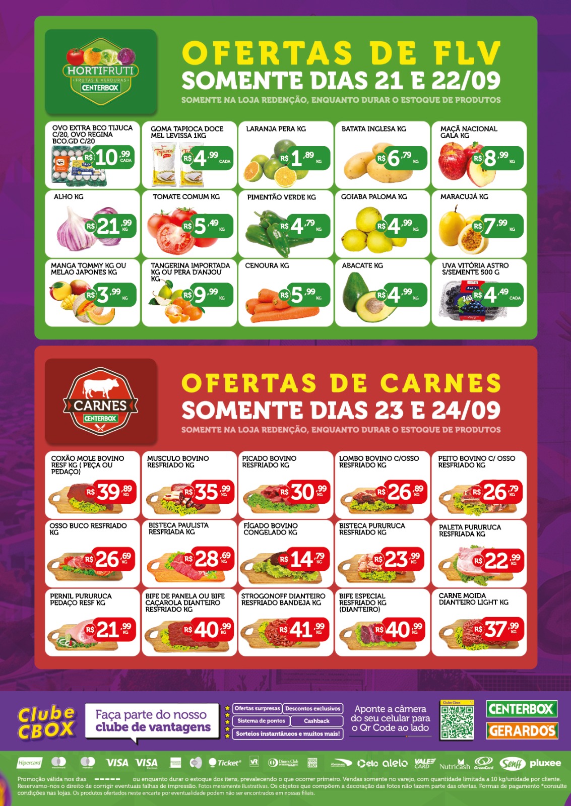Ofertas de FLV e Carnes Redenção